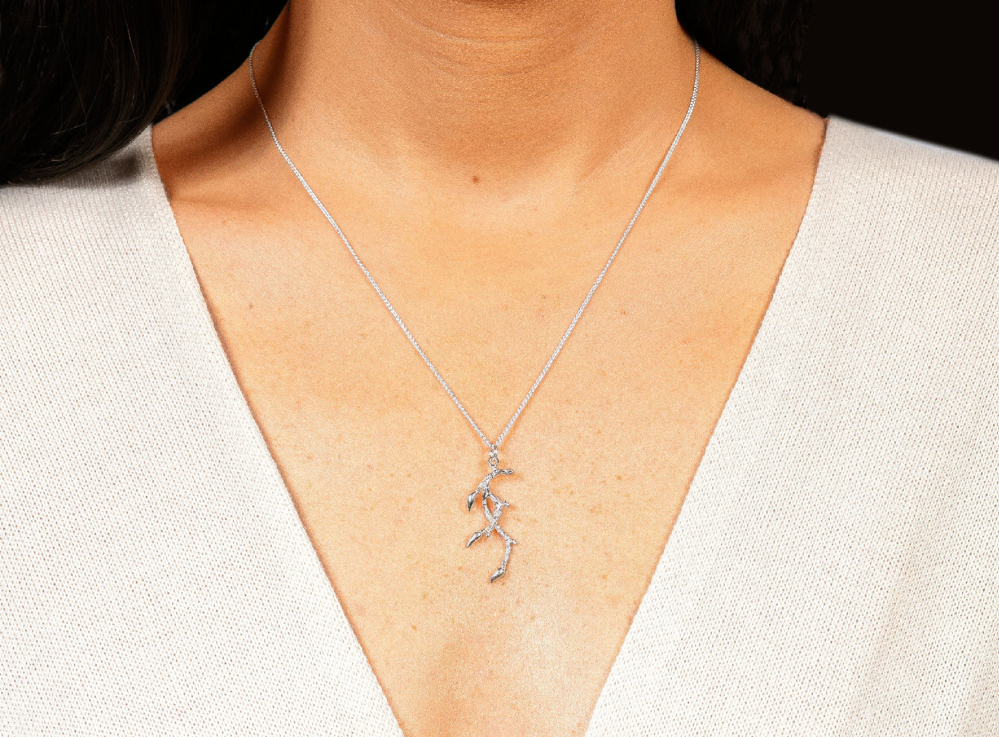 Collier Corail 35mm en Argent