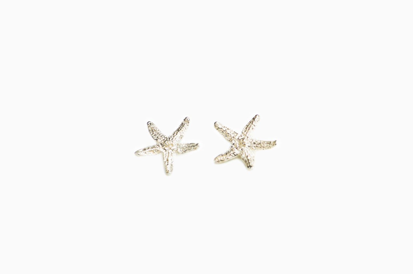 Boucles d'Oreilles Étoile de Mer en Argent