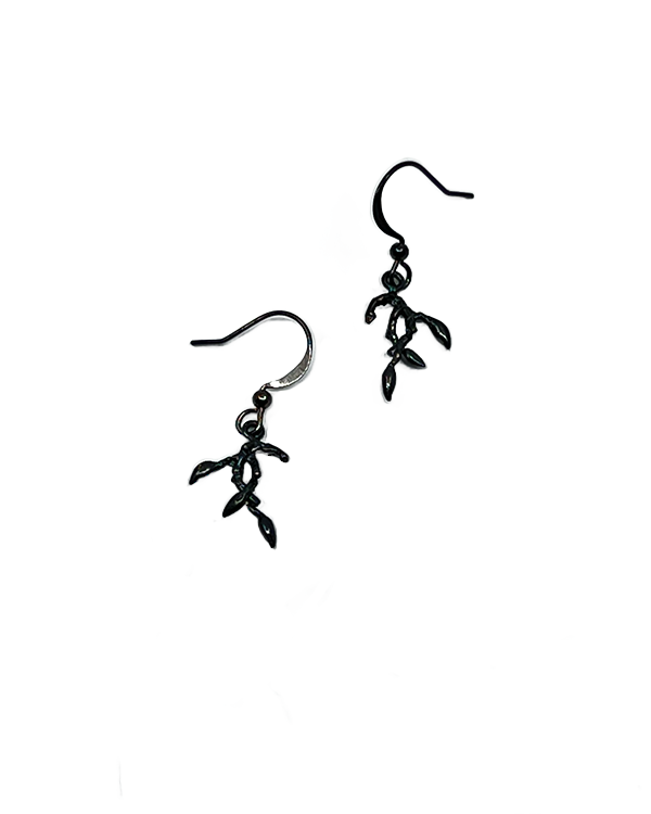 Boucles d'oreilles brindille 22mm Argent Sterling 925
